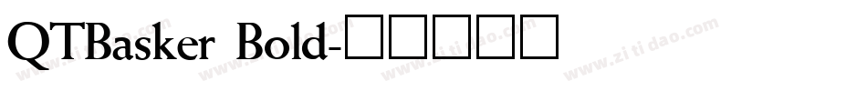 QTBasker Bold字体转换